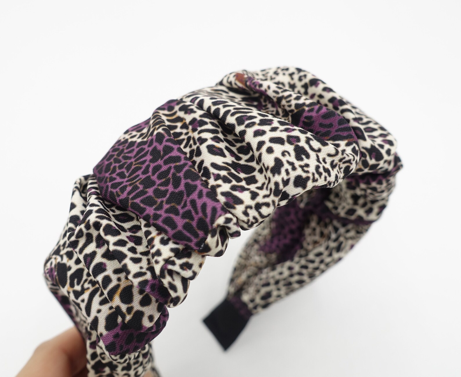 Animal Print Headband Ruched Leopard Hairband Stylish Hair - Etsy