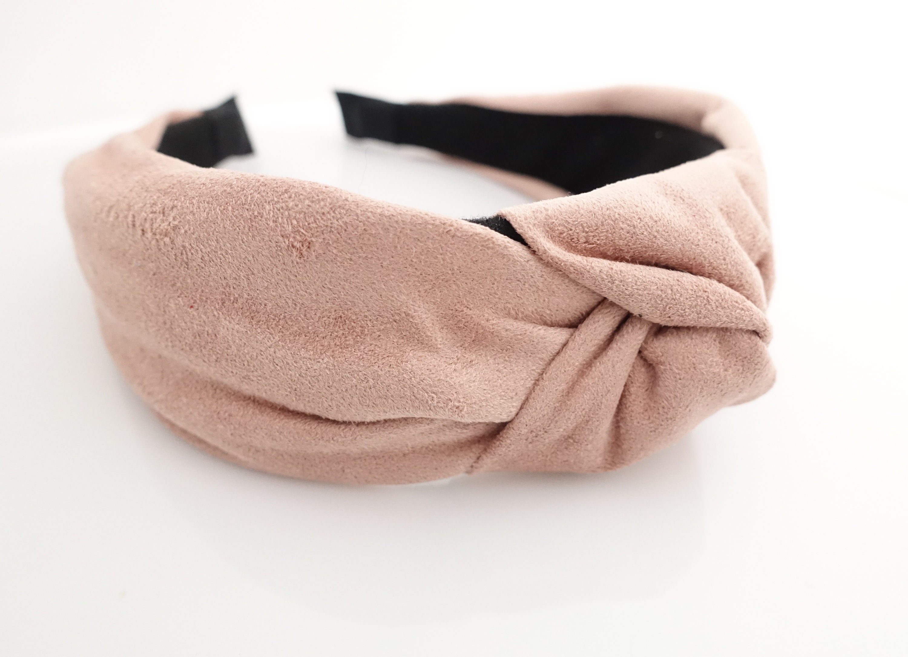 Minimalist Vegan Suede Knot Headband set Suede Knotted Headband Basic Fashion Hairband Woman Hair  main image 2