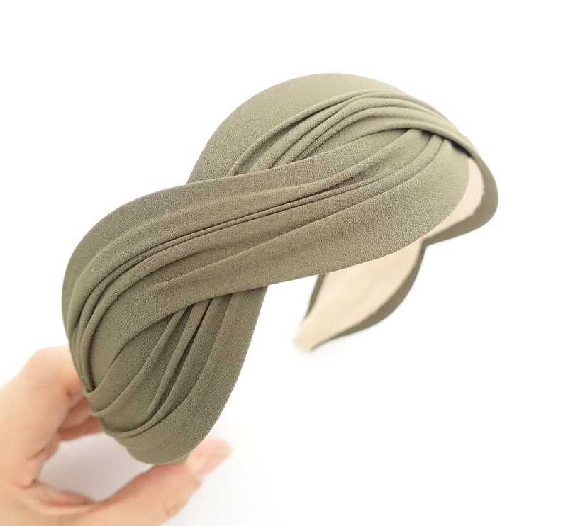 Chiffon wave headband stylish woman hairband Etsy