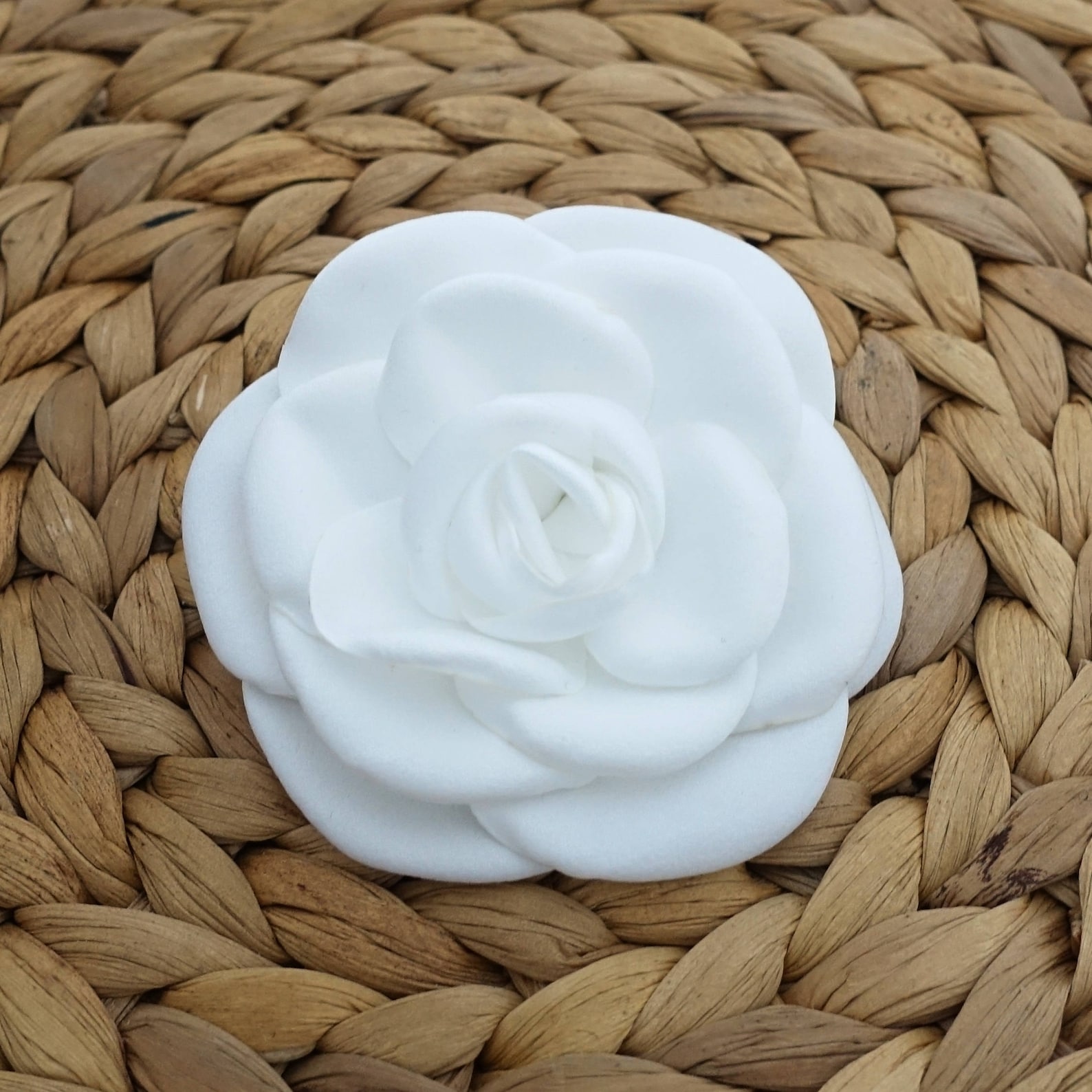 White Flower Hair Corsage Clip Multi Functional Flower Etsy