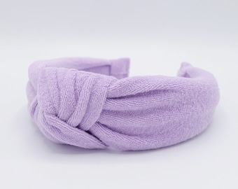 Spa Stirnband Aus Schwamm & Frottee - Für Gesichtsreinigung, Make-up, Duschen & Yoga (Rosa)