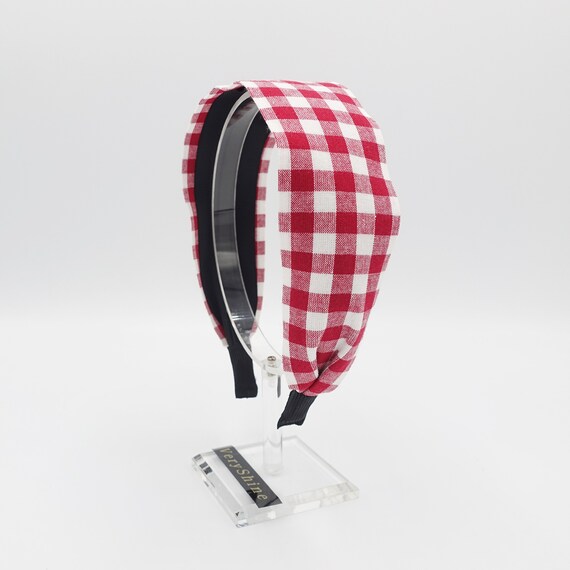 Gingham Headband Plain Hairband Causal Hair Accessory for