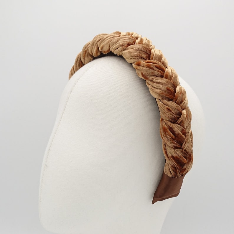 Women's High-grade Velvet Braided Headband Hai Produktbild-Vorschau 10