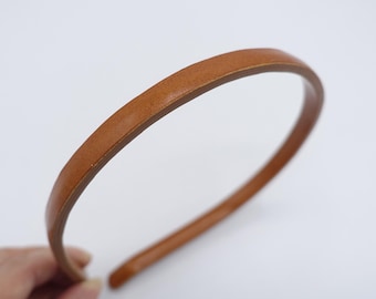 Thin Leather Headband: Genuine Cowhide Hair Accessory