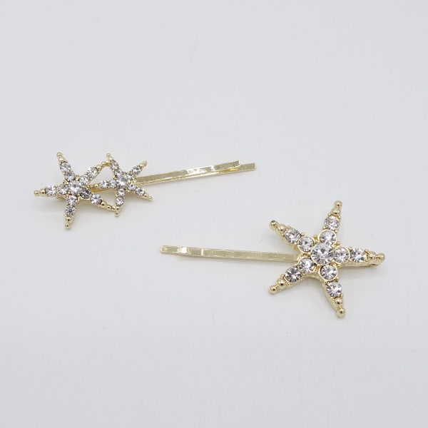 star rhinestone bobby set