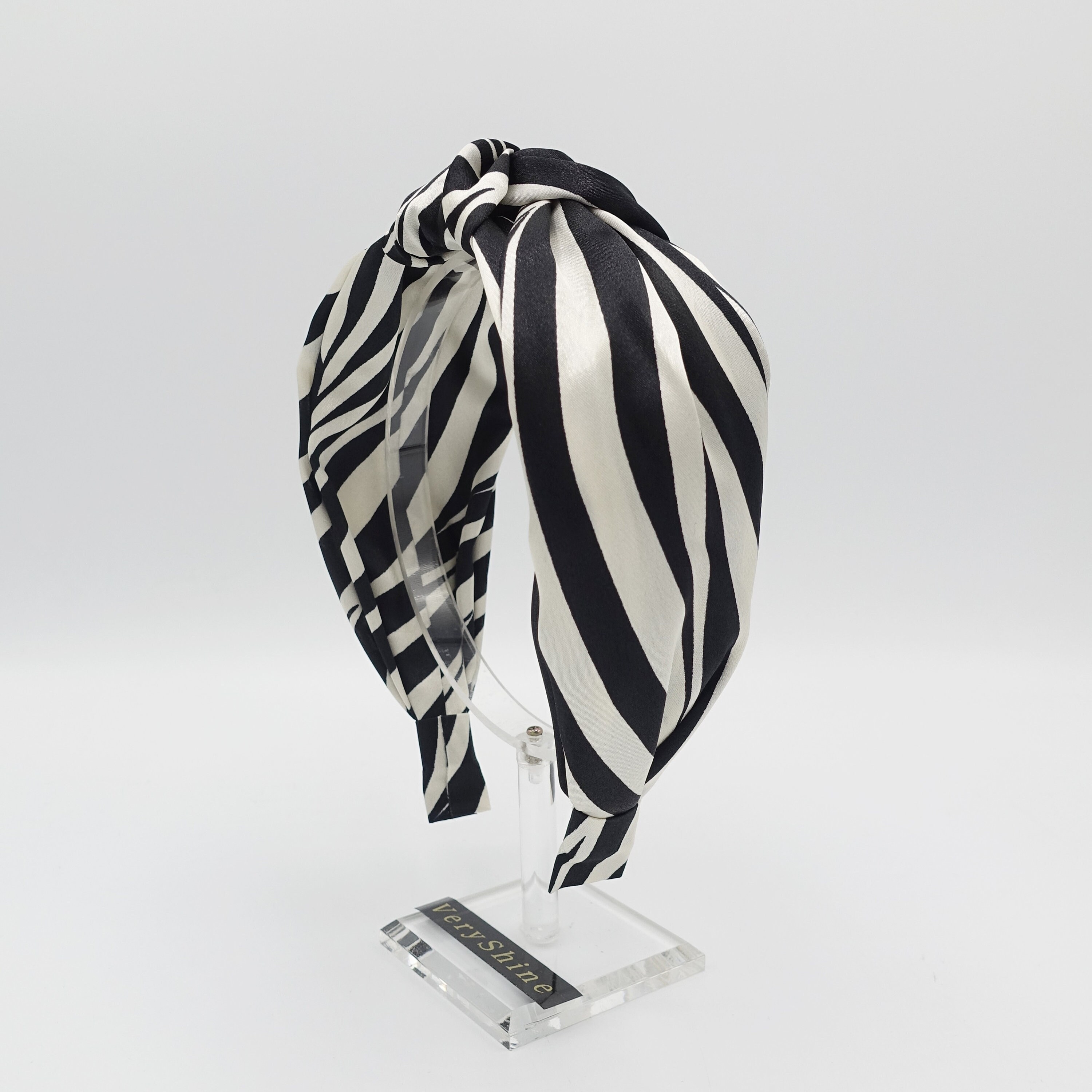 Zebra Top Knot Headband Animal Print Hairband for Women - Etsy display picture 3