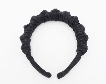multi top knot headband pleated fabric hairband cute women hair accessory