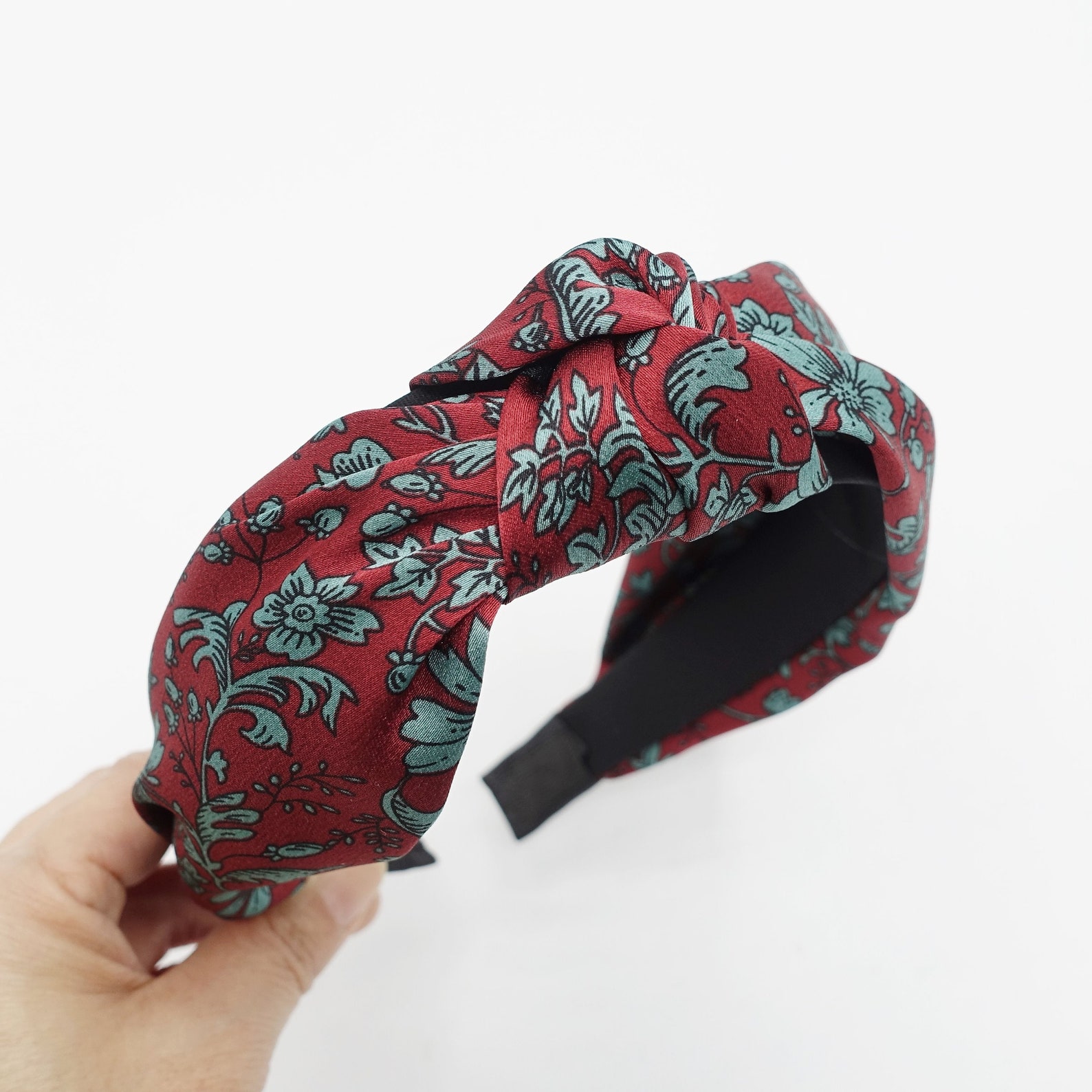 Silk Satin Headband Floral Print Hairband Women Hair Accessory - Etsy