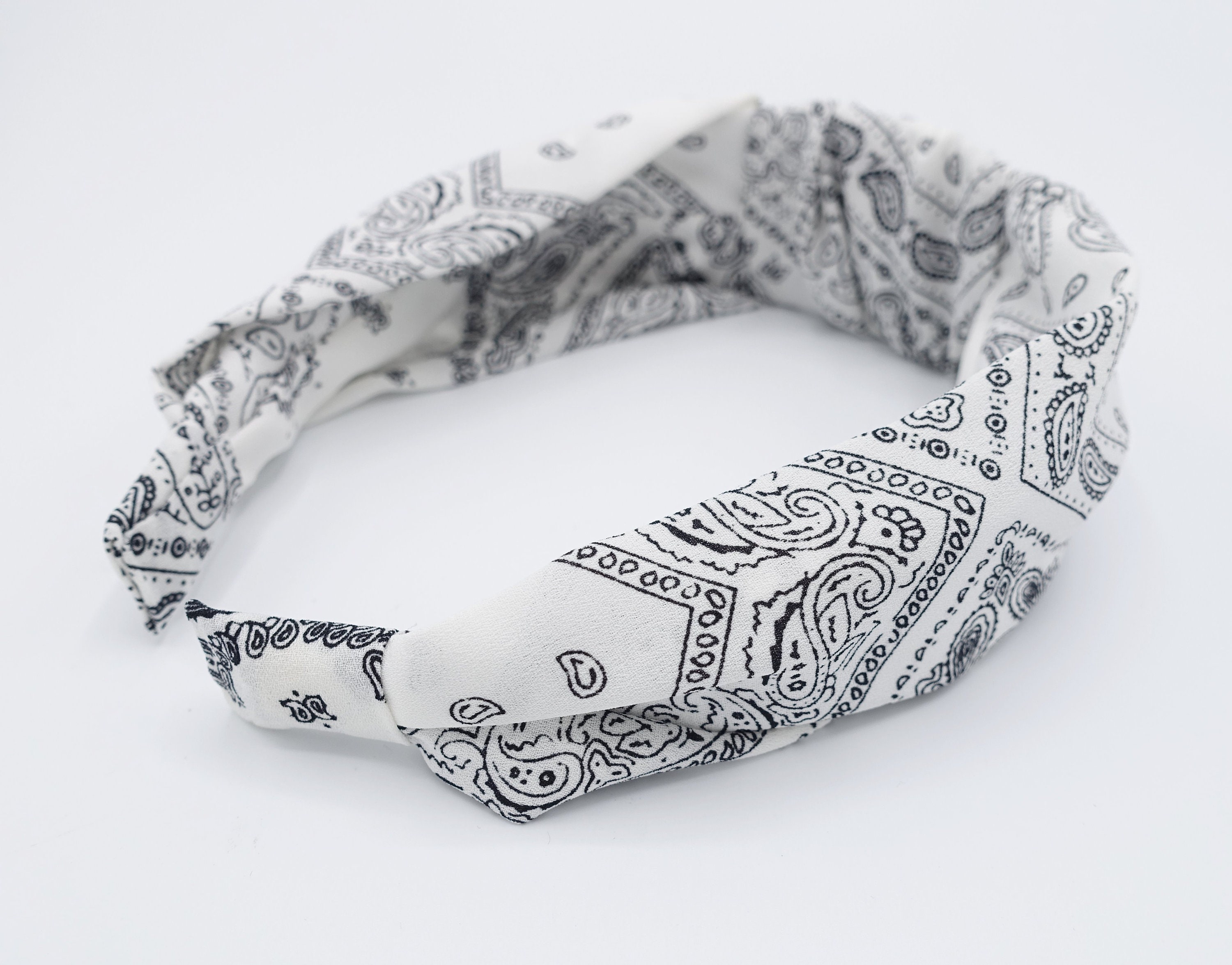 Cerchietto Rockabilly Motivo Paisley &ndash; Stile Bandana Anni '50 Per Donna