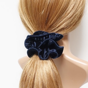 Pleated Velvet Hair Scrunchie: Pretty Hair Accessory