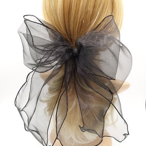 organza double layered bow for women