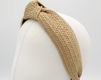 3er-Set Stroh-Stirnbänder – Handgefertigt, Elastisch, Im Boho-Style, Für Sommer, Festival Oder Strand
