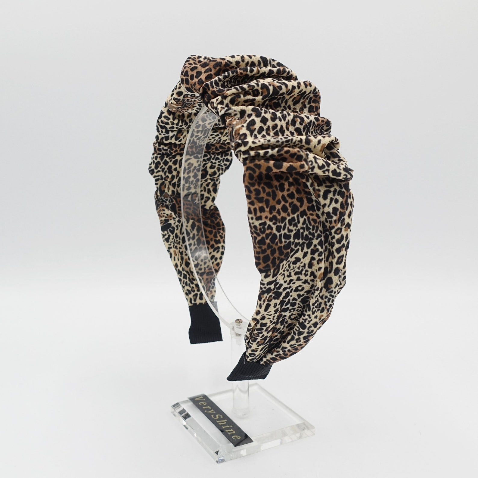 Animal Print Headband Ruched Leopard Hairband Stylish Hair - Etsy