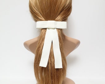 Velvet bow simple stylish black velvet hair accessory 0.98 inch width