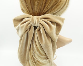 velvet hair bow pointed big bow stylish women hair accessory for women