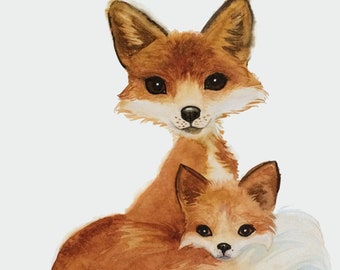 Fuchs-Karte, Fuchs-Grußkarte, Bleistift Kunst leere Karte, alles Gute zum Geburtstag Karte, jede Gelegenheit leere Grußkarte