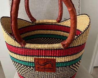 Rattan basket shopping, bolga basket shopping , storage basket , curated women gift , basket handmade shopping , gift