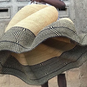 Ghana Bolga lampskärmskorg - Handvävd gigantisk lampskärm