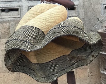 Ghana Bolga lampshades Basket - Handwoven gigantic lampshade