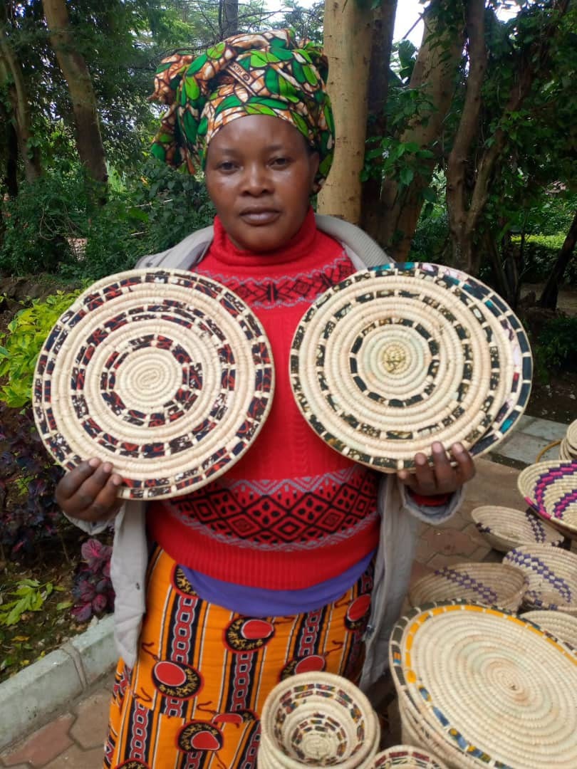 African woven table mat// woven decor mat/set of 6 woven mat// Etsy