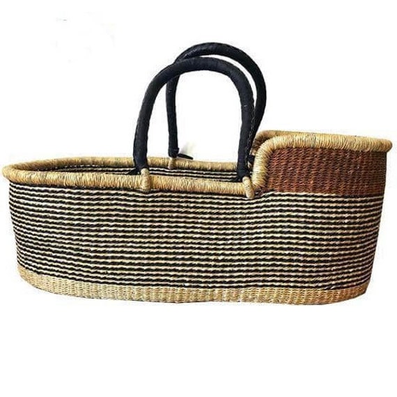 straw moses basket