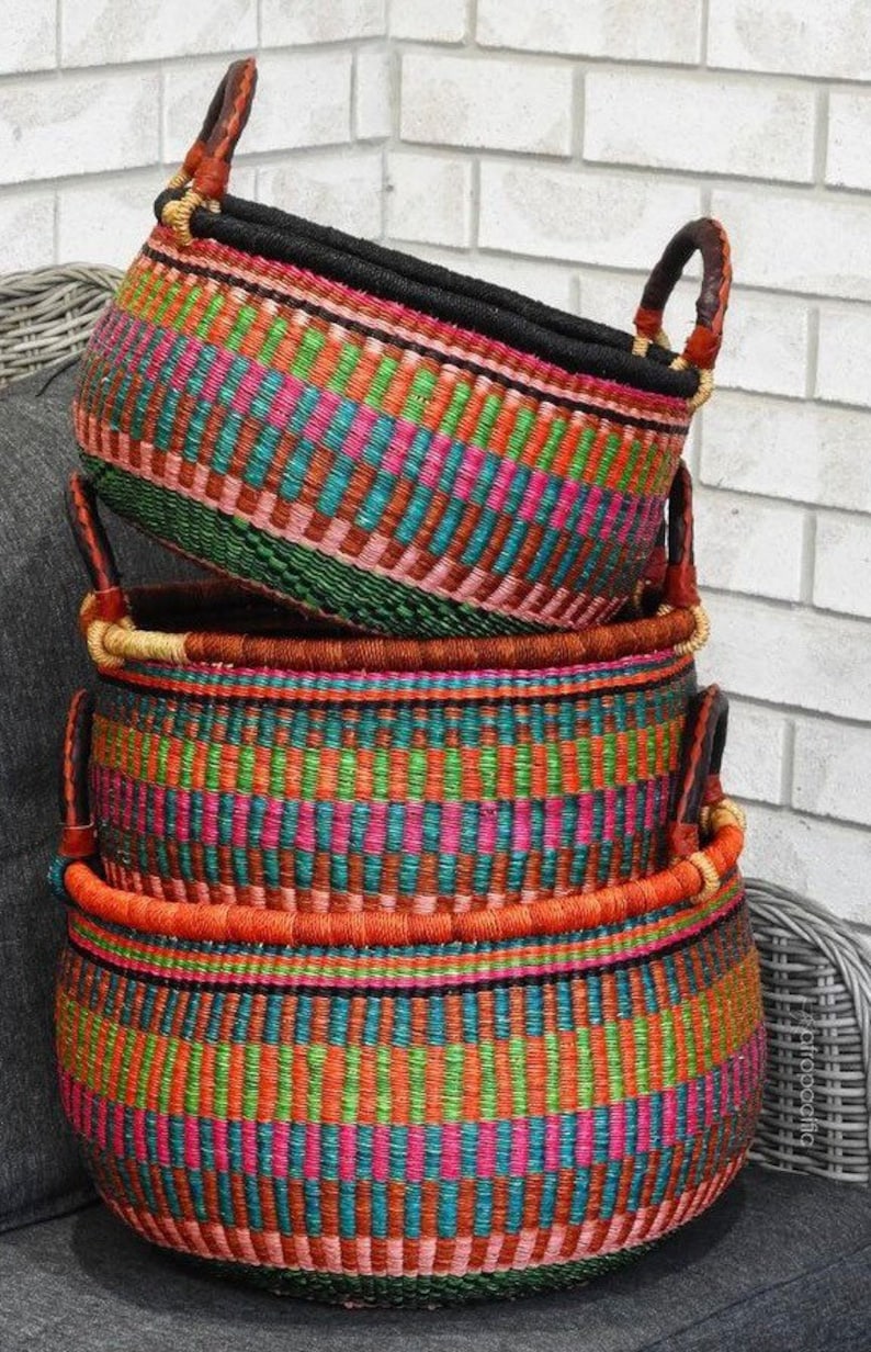 Bolga decorative baskets