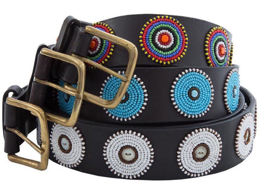 Women beaded belt Leather beaded belt Maasai Beaded Belt Etsy