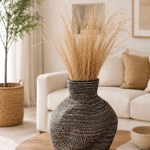 Woven African Pot Baskets - Unique Living Room Storage Solutions