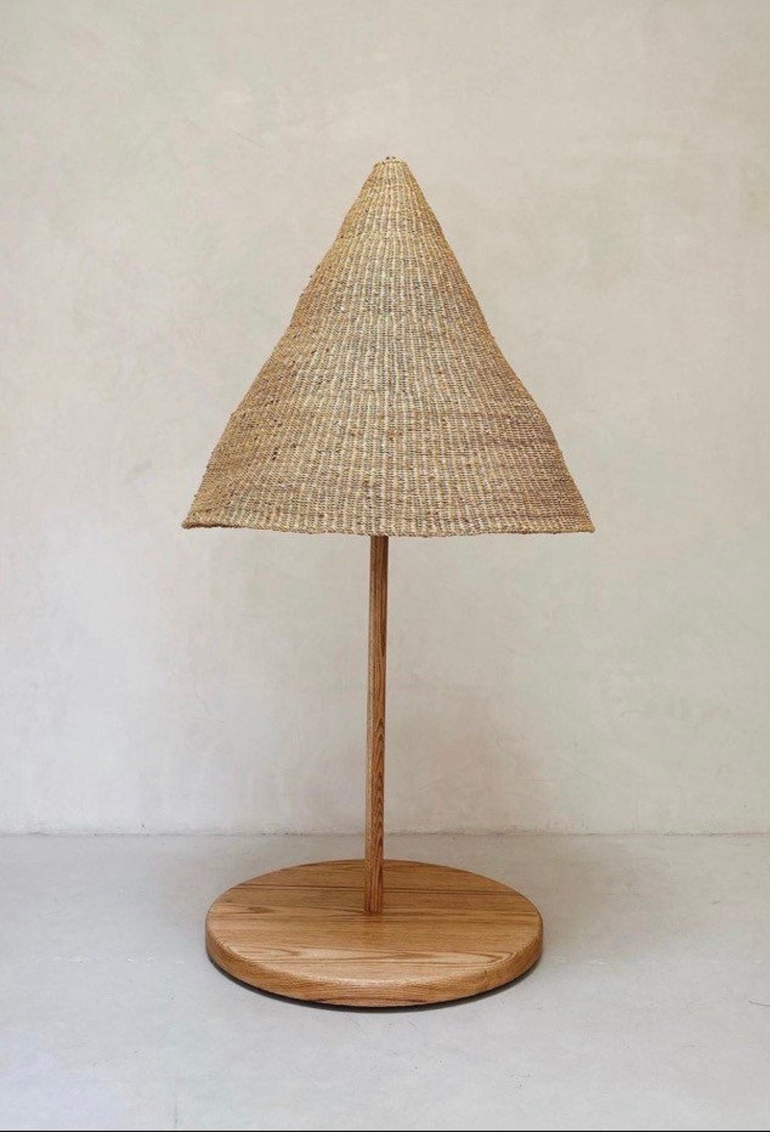 Straw Lamp Shade Straw Wall Lamp Handmade Ghana Straw Etsy