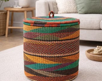 ¿Dónde puedo comprar cestas africanas tejidas a mano sostenibles en EE. UU.?