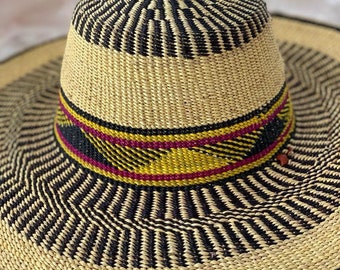 Chapeau de paille ,chapeau safari,Chapeaux de paille / chapeau de paille femme/chapeau Bolga/ articles essentiels de l'été/ idées cadeaux naturels