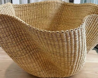 Floor Basket| Blanket Baskets | bolga Basket| Laundry Hamper | Bolga Basket | Clothes Hamper | Storage| Home Decor Gift