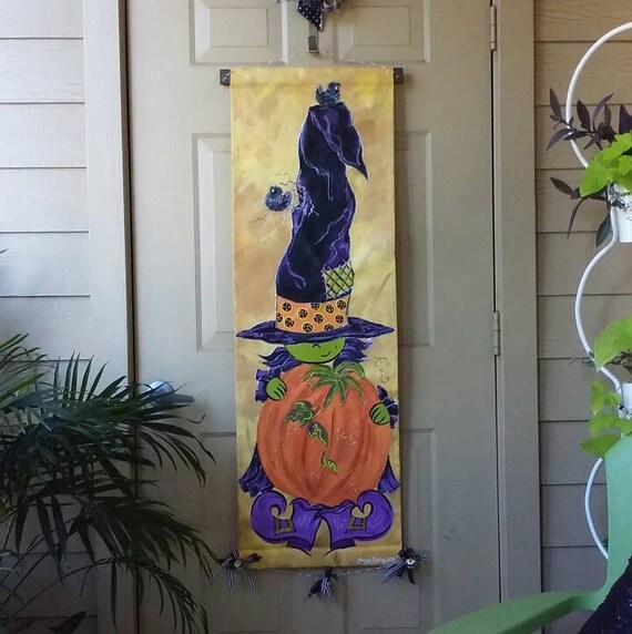 Halloween Witch Door Decoration Etsy