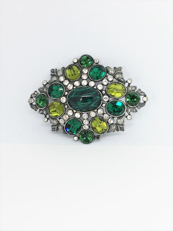 Spectacular Large Ben Amun Rhinestone Brooch, Ben