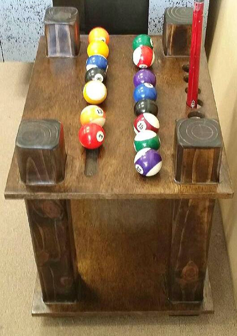 Distressed Cue Rack Holder !