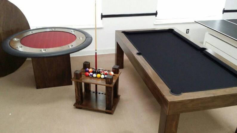 Distressed Cue Rack Holder !
