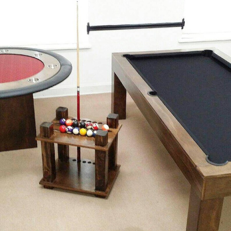 Distressed Cue Rack Holder !