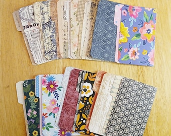 Mini Journal File Folders: 4 1/2 x 3 3/8", Set of 4 Folders