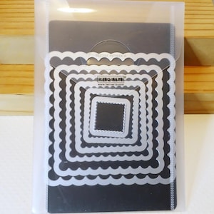 Sizzix Framelits scalloped nesting dies set, paper cutting dies