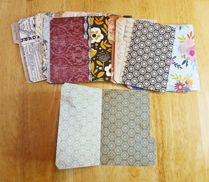 Paper Folder Patterns Mini Journal File Folders: 4 1/2 X 3 3/8