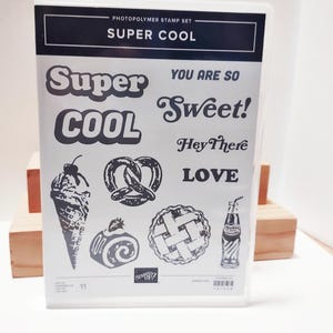 Super Cool Stampin Up cling stamp set, DIY stamping scrap-booking, card making, journaling