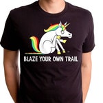 Blaze Your Own Trail Men S T Shirt Gt8101 501blk Funny Etsy