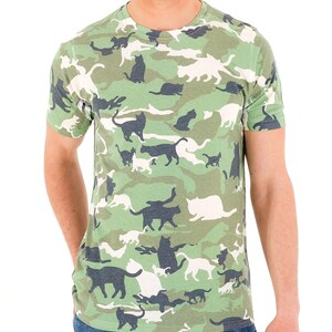 Cat camouflage t shirt clearance