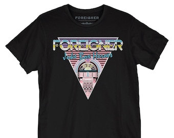 FOREIGNER - Juke Box Heroes - Unisex T-Shirt (FGN0076M1004) british american, music band, pop rock, juke box hero, juke box hero