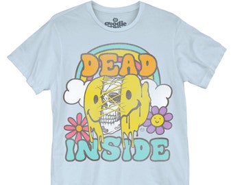 Dead Inside Smiley - Unisex T-Shirt (GT11583U1004) funny, geeky, trendy, nerd humor, sarcasm, dead face