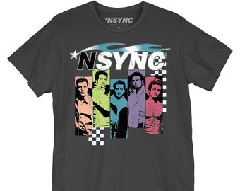 NSYNC - 90' Boys - Unisex T-Shirt (NSY0057M1004) pop, 90's, dance, teen pop, JT, Chris, Joey, JC, nsync, concert tee, nsync, boy band