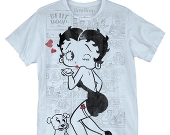 BETTY BOOP - Boops, I Did it Again - Unisex T-Shirt (BET0229M1004) tv, 80s cartoons, retro, pinup t-shirt, vintage, animated