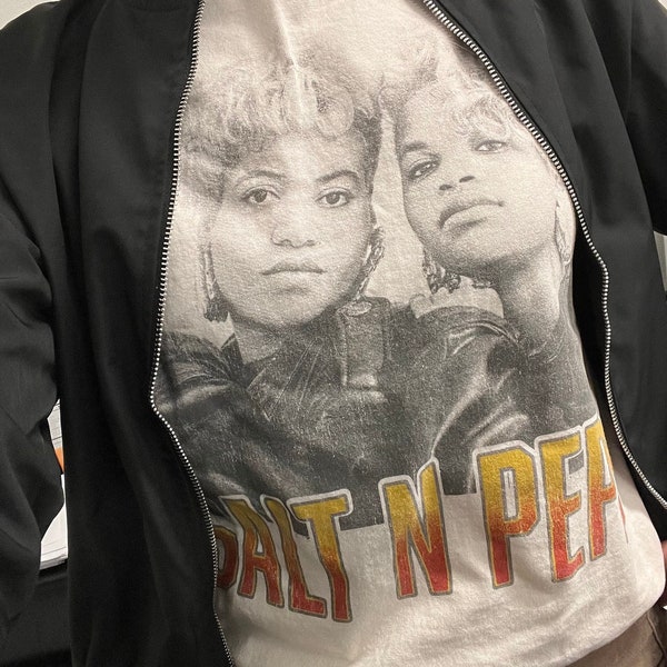 Salt N Pepa - Shoop - Vintage Unisex T-Shirt (SNP0002U1002) 1990s music, hip hop, salt, pepa, dj spinderella, shoop, push it, rap