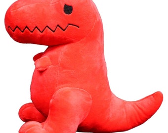 red t rex plush