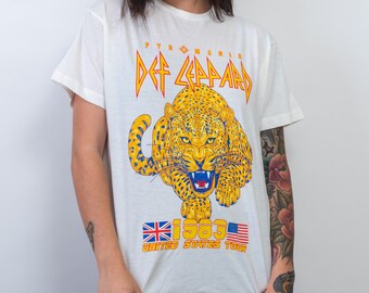 Junk Food Def Leppard Love Bites Destroyed Finish T-shirt Vintage Wash Normal Ft
